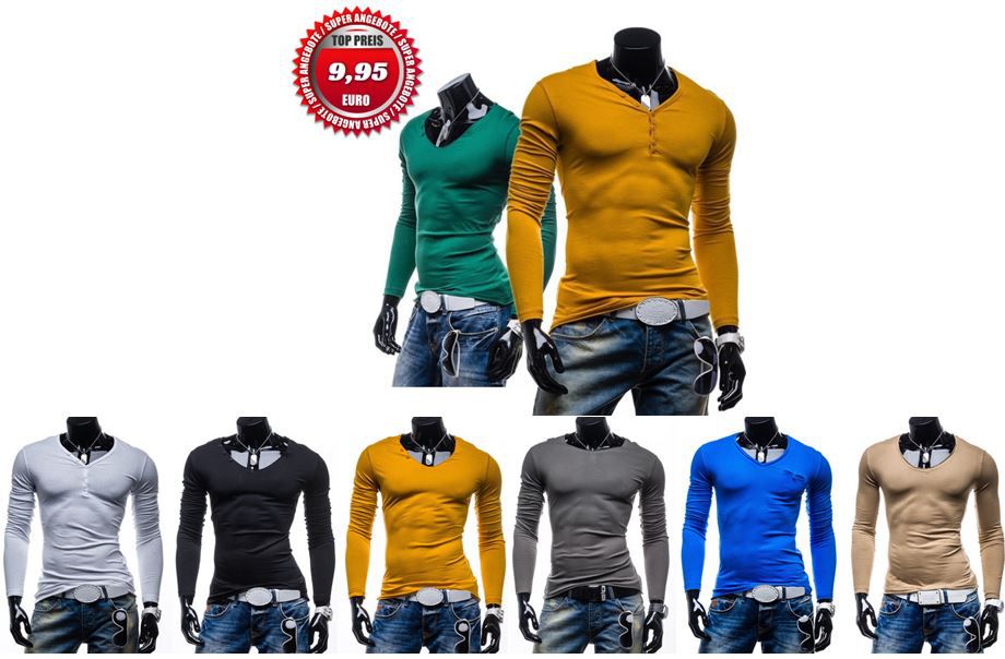 STEGOL Herren Longsleeve - Slim Fit für je 9,95€ inkl. Versand - Update STEGOL Herren Longsleeve Slim Fit für je 9,95€ inkl. Versand Update