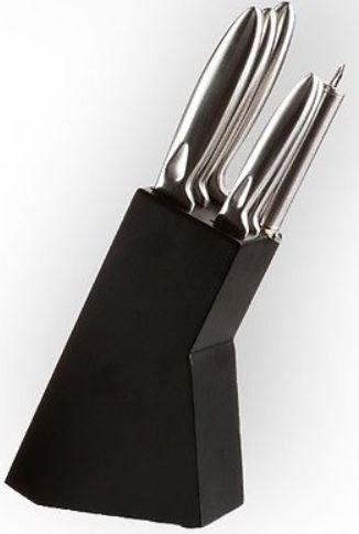 Messerset 6-teilig inkl. Messerblock, Hohlgriffe, aus gebürstetem Edelstahl für 14,99€ inkl. Versand Messerset 6 teilig inkl. Messerblock, Hohlgriffe, aus gebürstetem Edelstahl für 14,99€ inkl. Versand