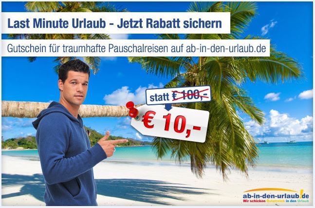 100€ Reise Gutschein für 10€ Update! aidu 100€ Reise Gutschein für 10€ Update!