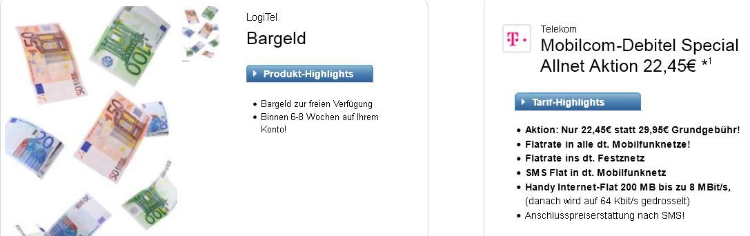 Telekom Debitel Special Allnet Aktion inkl. SMS Flat dank Auszahlung für effektiv nur 8,99€ montl. Telekom Debitel Special Allnet Aktion inkl. SMS Flat dank Auszahlung für effektiv nur 8,99€ montl.