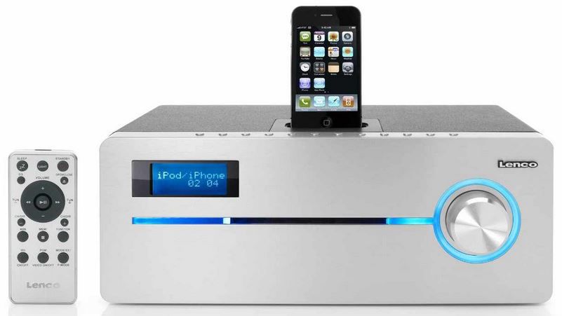 Lenco iPD-9000 - Dockingstation für Apple iPod/iPhone (PLL/UKW-Radio, CD/MP3, Simple RDS) für 99€ - Update Lenco iPD 9000 Dockingstation für Apple iPod/iPhone (PLL/UKW Radio, CD/MP3, Simple RDS) für 99€ Update