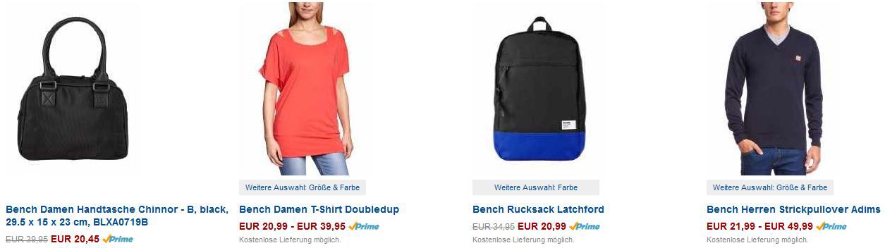 BENCH Restposten Sale für Damen und Herren mit bis zu 60% Rabatt - Update BENCH Restposten Sale für Damen und Herren mit bis zu 60% Rabatt Update