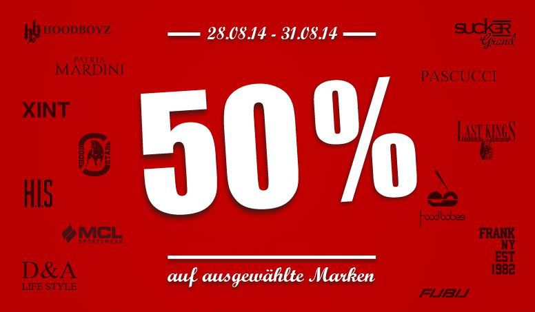 50% Rabatt auf alle Artikel von insgesamt 14 Marken @Hoodboyz - Update 50% Rabatt auf alle Artikel von insgesamt 14 Marken @Hoodboyz Update