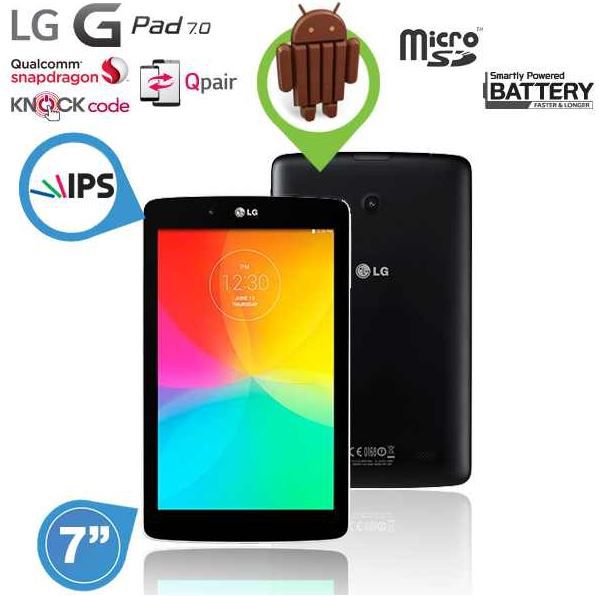 LG G PAD 7.0 - 7,0 LG G PAD 7.0 7,0 IPS Tablet mit 1,2 GHz Quad Core Prozessor für 102€