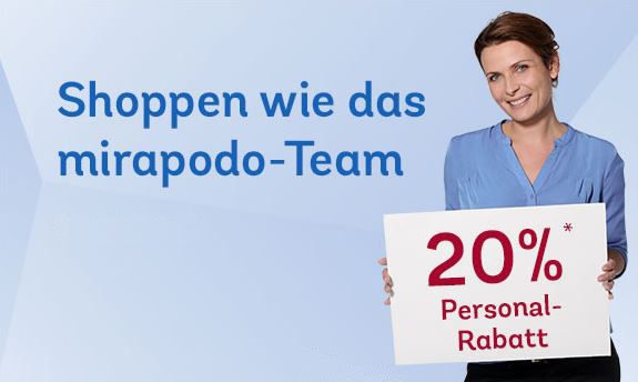 Mirapodo Sale mit bis 70% Rabatt + 20% Gutschein mit nur 39€ MBW - Update Mirapodo Sale mit bis 70% Rabatt + 20% Gutschein mit nur 39€ MBW Update