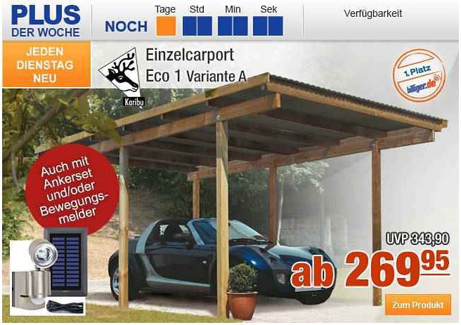 Plus.de - nur heute 10% Rabatt auf fast alles - z.B. Einzelcarport Eco 1 statt 492€ für 242,96€ Plus.de nur heute 10% Rabatt auf fast alles z.B. Einzelcarport Eco 1 statt 492€ für 242,96€