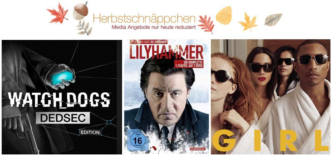 Amazon DVDs, MP3, Games & Blu-rays @digitale Herbstschnäppchen Tag1 Amazon DVDs, MP3, Games & Blu rays @digitale Herbstschnäppchen Tag1