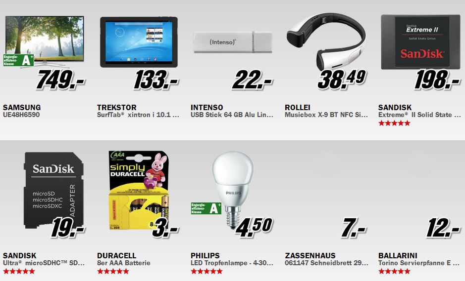 Media Markt Restposten Aktion: z.B. Samsung UE48H6590 - 48Zoll TV für 749€ - Update! Media Markt Restposten Aktion: z.B. Samsung UE48H6590 48Zoll TV für 749€ Update!