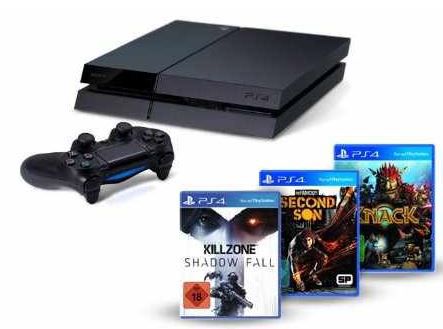 PS4 + Killzone: S.F. + Knack + inFamous für 399€ - Update PS4 + Killzone: S.F. + Knack + inFamous für 399€ Update