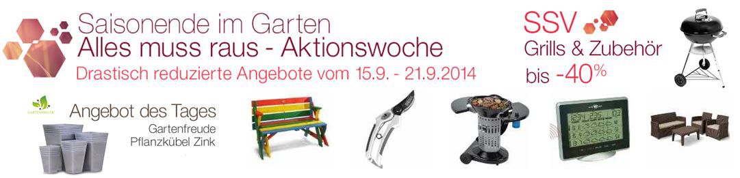 Amazon SSV bei Grill, Zubehör und Gartenartikeln - bis 40% Rabatt! Update! Amazon SSV bei Grill, Zubehör und Gartenartikeln bis 40% Rabatt! Update!
