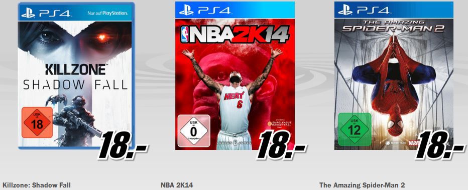 Media Markt Restposten Aktion: z.B. PS4 + FIFA 15 für 399€ Media Markt Restposten Aktion: z.B. PS4 + FIFA 15 für 399€