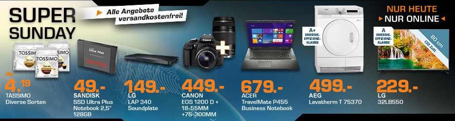 CANON EOS 1200D+18-55mm+75-300mm statt 575 für 449€ und mehr Saturn Super Sunday Angebote CANON EOS 1200D+18 55mm+75 300mm statt 575 für 449€ und mehr Saturn Super Sunday Angebote