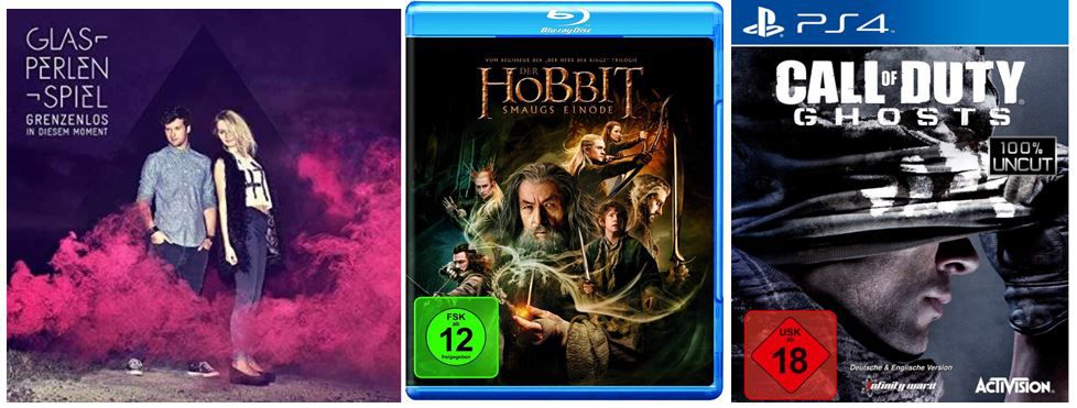 Call of Duty: Ghosts ab 19,97€ und andere günstige DVDs, MP3, Games & Blu-rays @digitale Herbstschnäppchen Call of Duty: Ghosts ab 19,97€ und andere günstige DVDs, MP3, Games & Blu rays @digitale Herbstschnäppchen