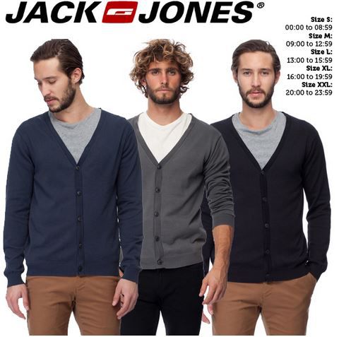 Jack&Jones - 3er Pack Herren Cardigans für 35,90€ Jack&Jones 3er Pack Herren Cardigans für 35,90€