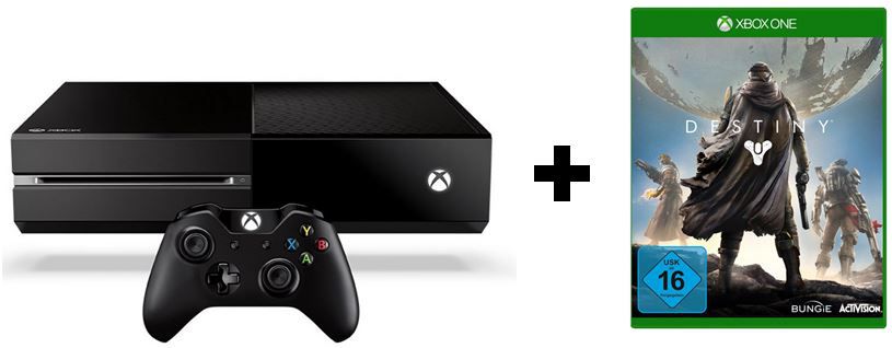 Xbox One Konsole mit Game: Destiny für 399€ + 50€ Store Gutschein Xbox One Konsole mit Game: Destiny für 399€ + 50€ Store Gutschein