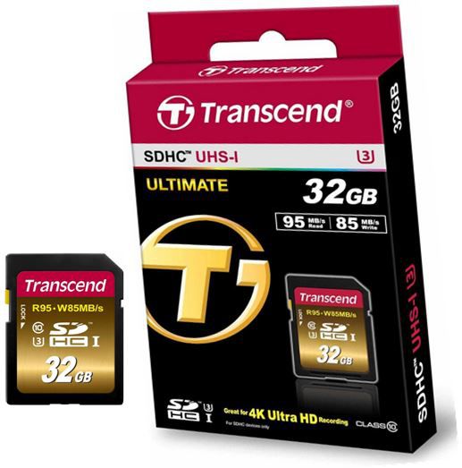 Transcend SDXC UHS-I U3 Extreme - 32GB Speicherkarte (95MB/s Lesen, 85MB/s Schreiben) für 32,90€ Transcend SDXC UHS I U3 Extreme 32GB Speicherkarte (95MB/s Lesen, 85MB/s Schreiben) für 32,90€