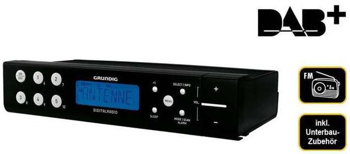 Grundig Sonoclock 691 DAB+ digitales unterbaufähiges Radio in schwarz für 55,55€ Grundig Sonoclock 691 DAB+ digitales unterbaufähiges Radio in schwarz für 55,55€