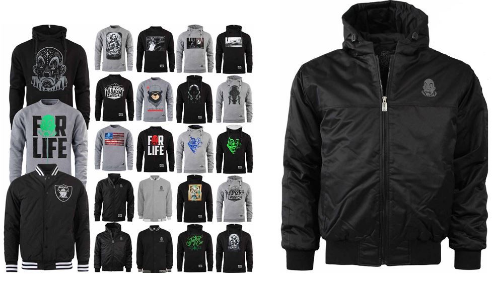 JOKER Brand USA - Hoodys, Sweatshirts, Jacken und Windbreaker für je 19,90€ JOKER Brand USA Hoodys, Sweatshirts, Jacken und Windbreaker für je 19,90€