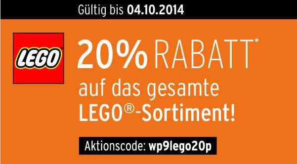 LEGO mit 20% Rabatt auf alle Artikel bei Karstadt LEGO mit 20% Rabatt auf alle Artikel bei Karstadt