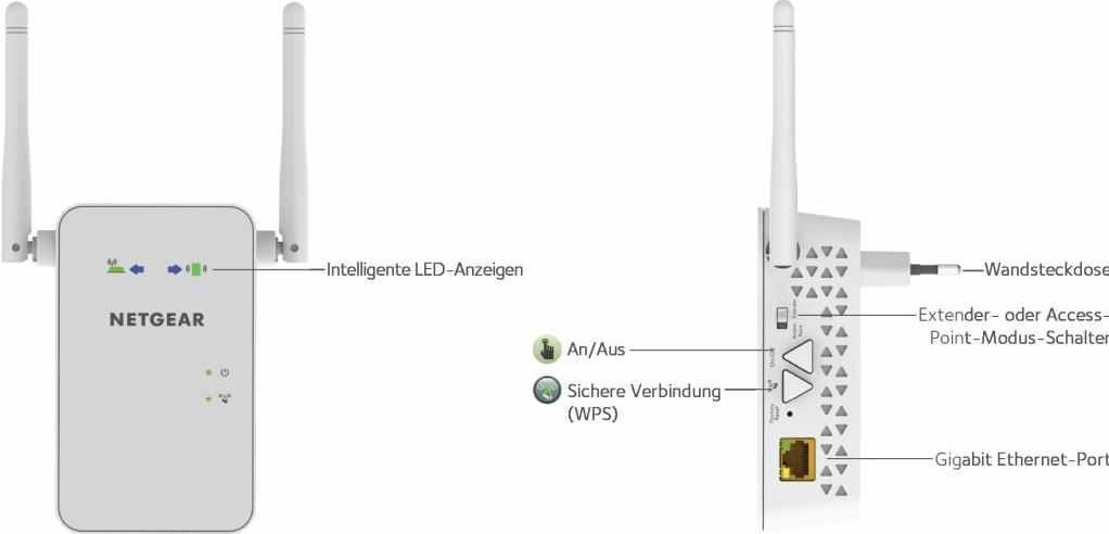 Netgear EX6100-100PES WiFi Range Extender (RJ-45, 750Mbps) für 54,90€ Netgear EX6100 100PES WiFi Range Extender (RJ 45, 750Mbps) für 54,90€