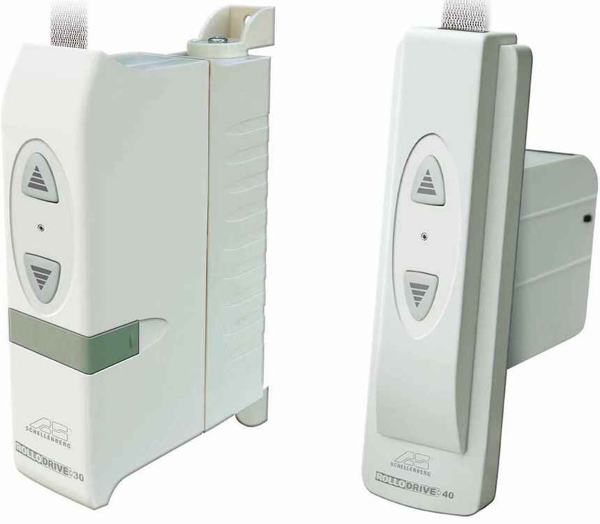 Schellenberg ROLLODRIVE - elektrischer Rollladen Gurtwickler + Sonnensensor für je 49,99€ Schellenberg ROLLODRIVE elektrischer Rollladen Gurtwickler + Sonnensensor für je 49,99€