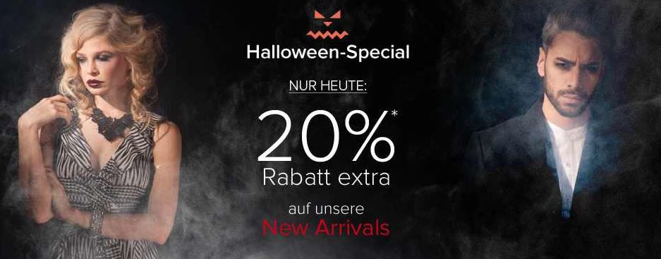 dress-for-less mit 20% Halloween Rabatt auf ausgewählte Kleidung bis Mitternacht dress for less mit 20% Halloween Rabatt auf ausgewählte Kleidung bis Mitternacht