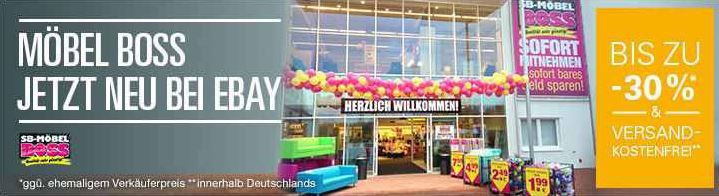 Möbel BOSS mit 30% Rabatt via ebay! Update Möbel BOSS mit 30% Rabatt via ebay! Update