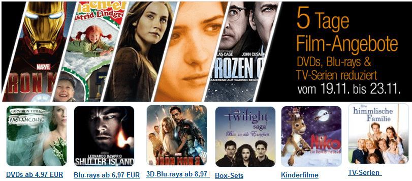 Action Filme, 3D Blu-rays ab 8,97€ und mehr bei den 5 Tage Amazon Film Angeboten - Update Action Filme, 3D Blu rays ab 8,97€ und mehr bei den 5 Tage Amazon Film Angeboten Update