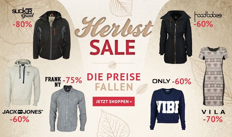 Jack&Jones T-Shirts ab 5,96€ - Herbst Sale mit bis zu 80% Rabatt bei den Hoodboyz Jack&Jones T Shirts ab 5,96€ Herbst Sale mit bis zu 80% Rabatt bei den Hoodboyz