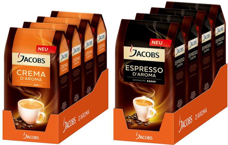 Jacobs Espresso d Aroma oder Jacobs Crema d Aroma - je 4Kg für nur 29,95€ - Update! Jacobs Espresso d Aroma oder Jacobs Crema d Aroma je 4Kg für nur 29,95€ Update!