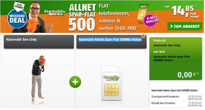 Telekom All Net + SMS Flat + 500MB für nur 14,85€ monatlich Telekom All Net + SMS Flat + 500MB für nur 14,85€ monatlich