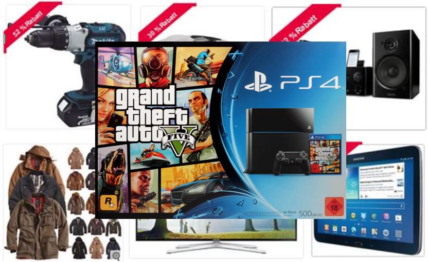 Sony Playstation 4 + GTA 5 für 379€ bei den ebay Weekend Angeboten - Update Sony Playstation 4 + GTA 5 für 379€ bei den ebay Weekend Angeboten Update