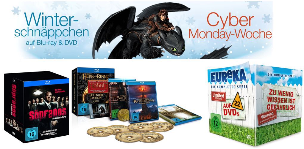 Amazon Cyberweek DVD - Bluray Winterschäppchen Amazon Cyberweek DVD Bluray Winterschäppchen