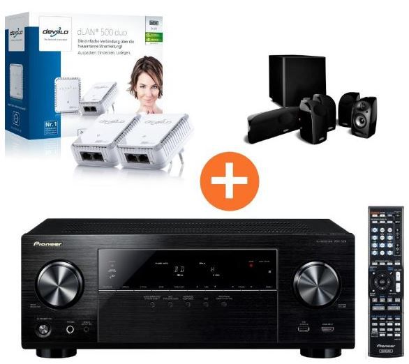 Pioneer VSX-529-Receiver + Polk Audio TL 1600 5.1 Set + devolo Powerline duo Kit statt 799 für 499€ und mehr Cyberport Weekend Deals Pioneer VSX 529 Receiver + Polk Audio TL 1600 5.1 Set + devolo Powerline duo Kit statt 799 für 499€ und mehr Cyberport Weekend Deals