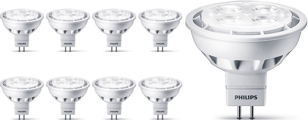 Philips LED Spots - Fassung GU5.3 im 8er Pack für 35,90€ Philips LED Spots Fassung GU5.3 im 8er Pack für 35,90€