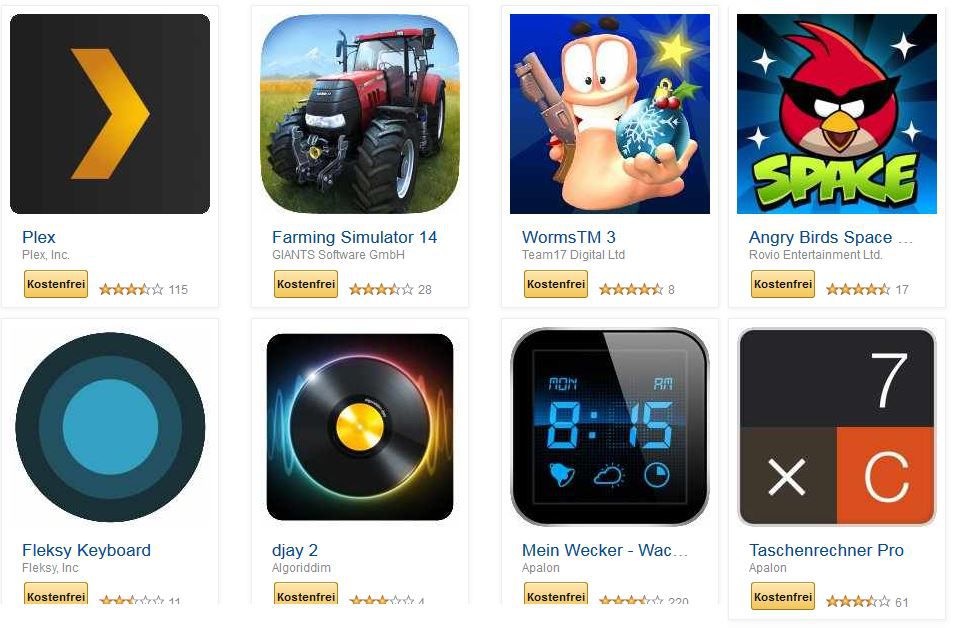 KOSTENLOS! Worms, AngryBirds und mehr Android Apps für Tablets, Phones, etc. bei Amazon - Update KOSTENLOS! Worms, AngryBirds und mehr Android Apps für Tablets, Phones, etc. bei Amazon Update