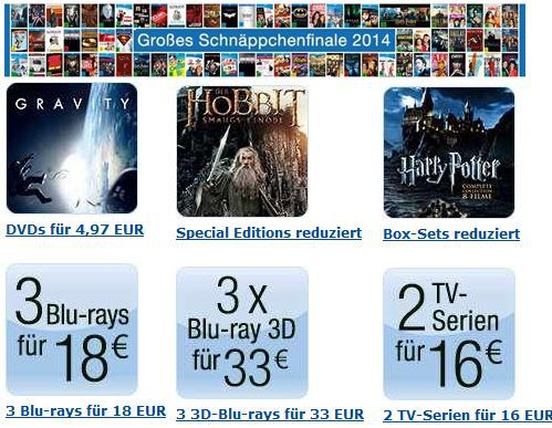 3 Blu-rays für 18€ und mehr Angebote bei dem Amazon DVD und Blu-ray Schnäppchenfinale 2014 - Update 3 Blu rays für 18€ und mehr Angebote bei dem Amazon DVD und Blu ray Schnäppchenfinale 2014 Update