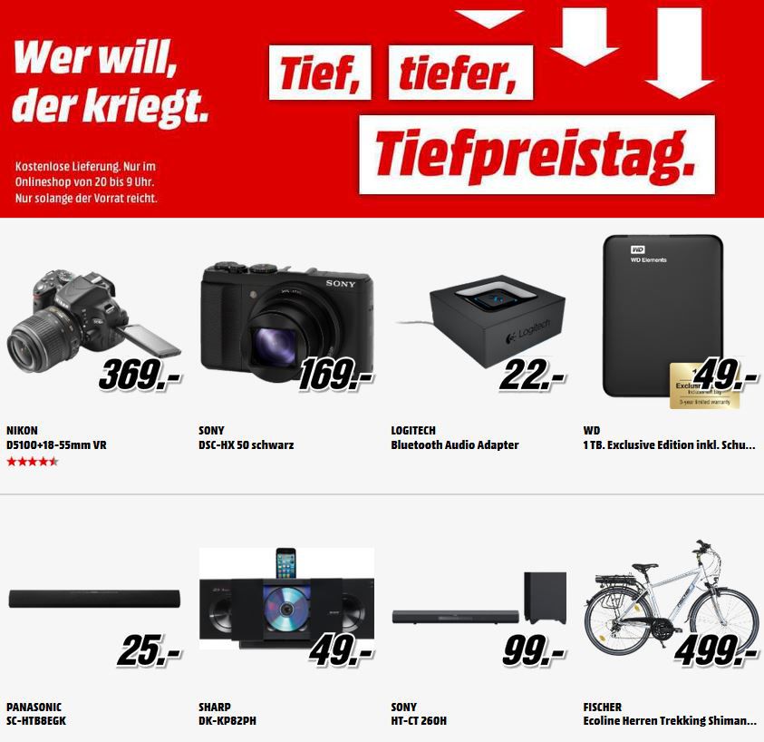 Nikon D 5100 - 16MP SLR Kamera + 18-55 VR Objektiv für 369€ bei der MediaMarkt Tiefpreisschicht Nikon D 5100 16MP SLR Kamera + 18 55 VR Objektiv für 369€ bei der MediaMarkt Tiefpreisschicht