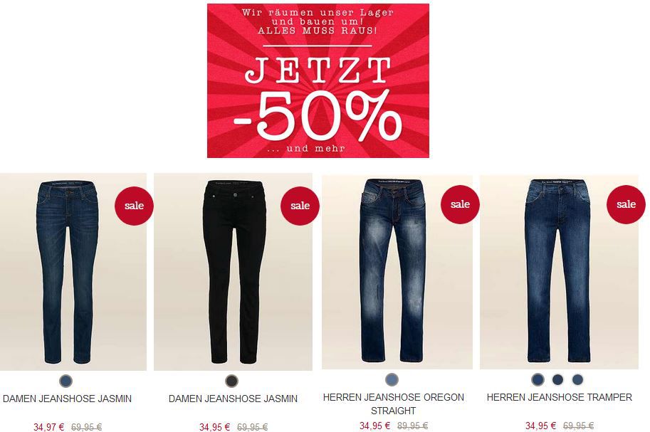 Mustang Jeans ab 34,95€ im Mustang Lager Räumungs Verkauf - Update! Mustang Jeans ab 34,95€ im Mustang Lager Räumungs Verkauf Update!