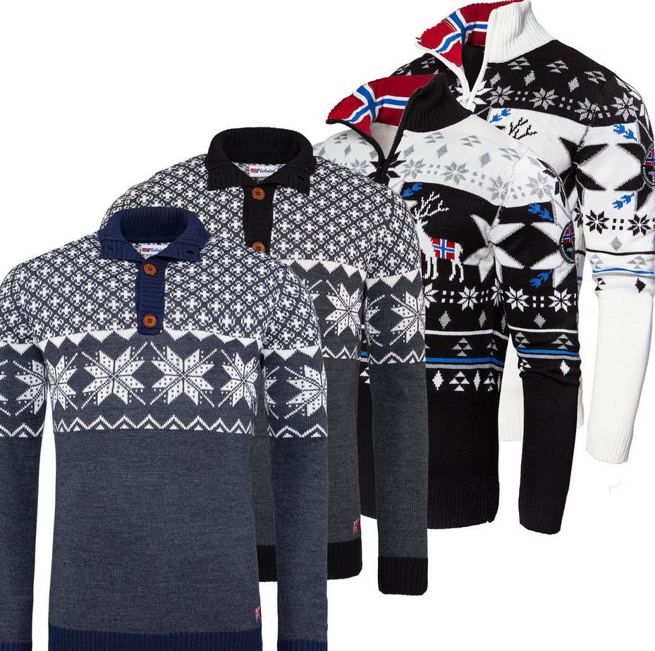 Nebulus NORDIKUS - Damen und Herren Norwegerpullover für je 29,99€ Nebulus NORDIKUS Damen und Herren Norwegerpullover für je 29,99€