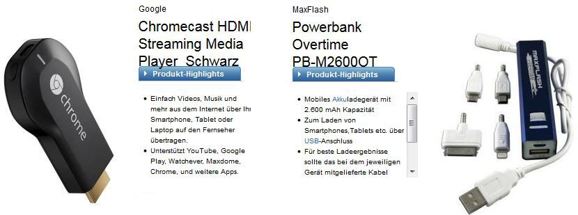 Telekom Talk Easy 100 + Chromecast oder JetFlash 64 GB USB Stick + 2600 mAh Powerbank für 2,99€ monatl. Telekom Talk Easy 100 + Chromecast oder JetFlash 64 GB USB Stick + 2600 mAh Powerbank für 2,99€ monatl.