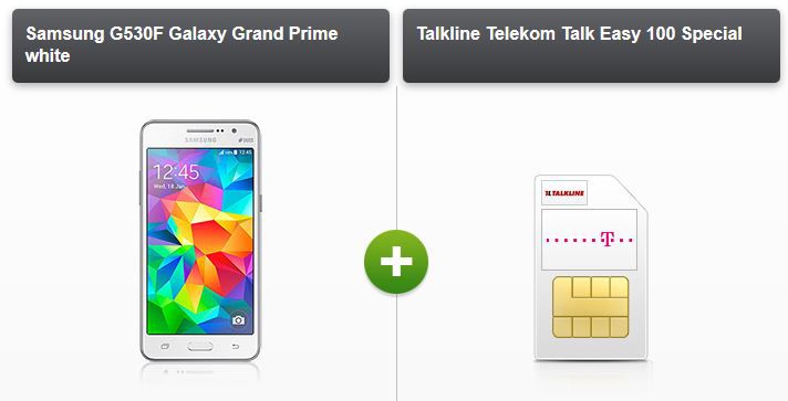 Samsung Galaxy Grand Prime + Telekom Talkline Talk Easy 100 Vertrag für 9,90€ monatl. - Update! Samsung Galaxy Grand Prime + Telekom Talkline Talk Easy 100 Vertrag für 9,90€ monatl. Update!