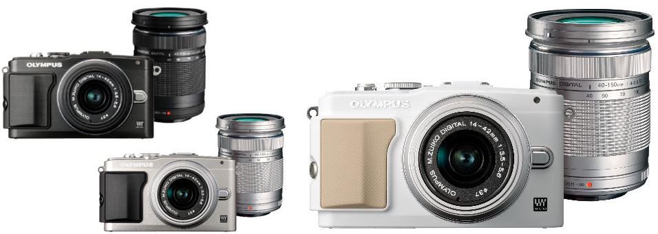 Olympus E-PL5 Double Zoom Kit mit 2 Objektiven (14-42MM II R + 40-150MM) + Tasche + 8GB-SD-Karten für 354,95€ Olympus E PL5 Double Zoom Kit mit 2 Objektiven (14 42MM II R + 40 150MM) + Tasche + 8GB SD Karten für 354,95€