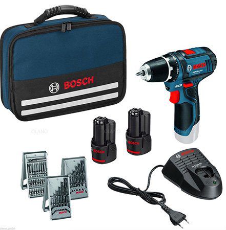 Bosch GSR 10,8 2-Li Akkuschrauber mit Zubehör + 2,0 Ah + 4,0 Ah Akku + Tasche für 99,99€ Bosch GSR 10,8 2 Li Akkuschrauber mit Zubehör + 2,0 Ah + 4,0 Ah Akku + Tasche für 99,99€