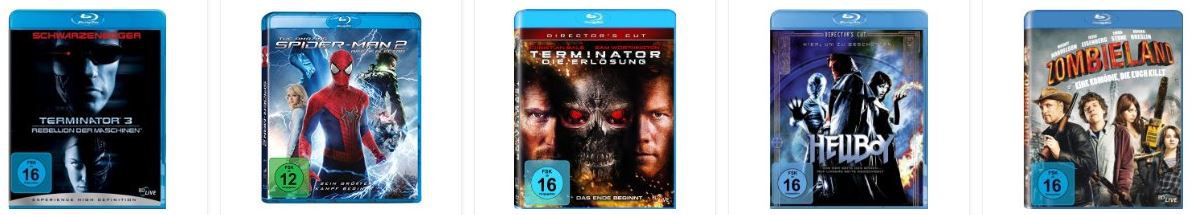 5 Blu-ray für 30€