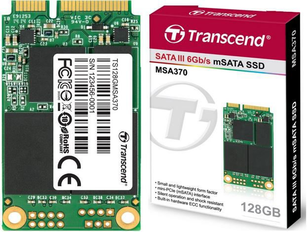 Transcend MSA370 interne mSATA SSD 128GB für 59,90€ Transcend MSA370 interne mSATA SSD 128GB für 59,90€
