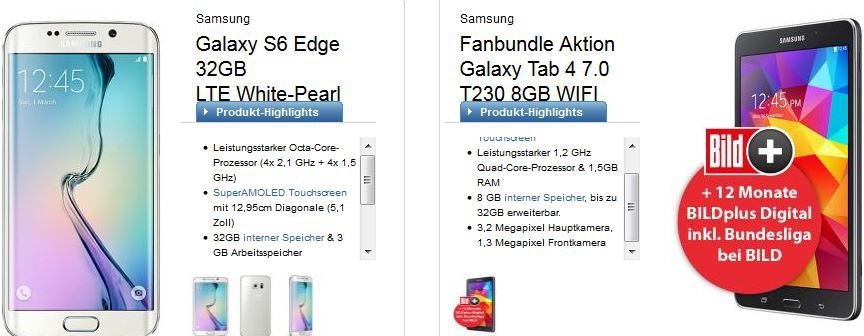otelo Allnet + SMS Flat XL + 1,5GB DatenFlat ab 29,99€ mtl. + diverse Samsung S6 + GALAXY TAB 4 otelo Allnet + SMS Flat XL + 1,5GB DatenFlat ab 29,99€ mtl. + diverse Samsung S6 + GALAXY TAB 4