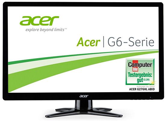 Acer G276HLAbid - 27 Zoll Full HD Monitor für 155€ Acer G276HLAbid 27 Zoll Full HD Monitor für 155€