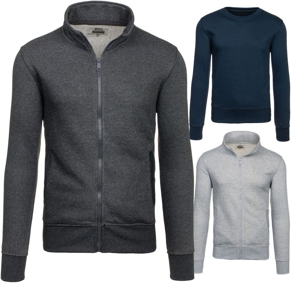 BOLF - Herren Sweatjacken 100% Baumwolle für je 12,95€ BOLF Herren Sweatjacken 100% Baumwolle für je 12,95€