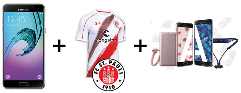 Samsung Galaxy A5 + Congstar Telekom Allnet Flat mit 1GB + St. Pauli Shirt u. Zubehör für 20€ mtl. Samsung Galaxy A5 + Congstar Telekom Allnet Flat mit 1GB + St. Pauli Shirt u. Zubehör für 20€ mtl.